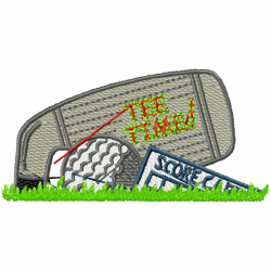 Golf Embroidery Design 3
